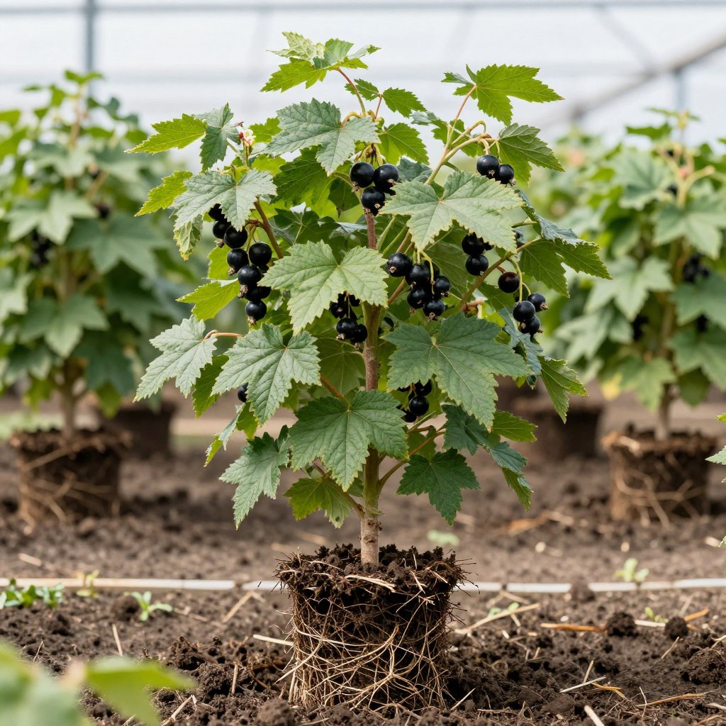 Black currant bushes autumn planting Black currant bushes autumn planting